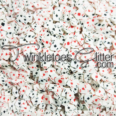 Playing Card Polymer Clay Slices, 2 sizes