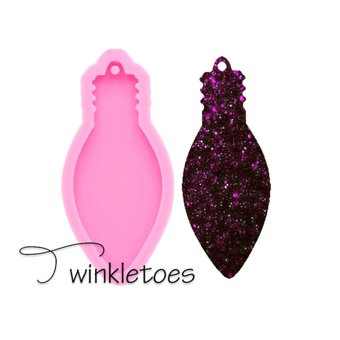 Thin Lightbulb Ornament Silicone Mold