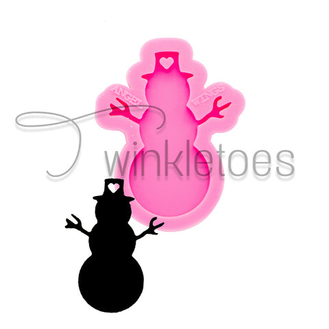Snowman Style 2, Stick Arms, Silicone Mold