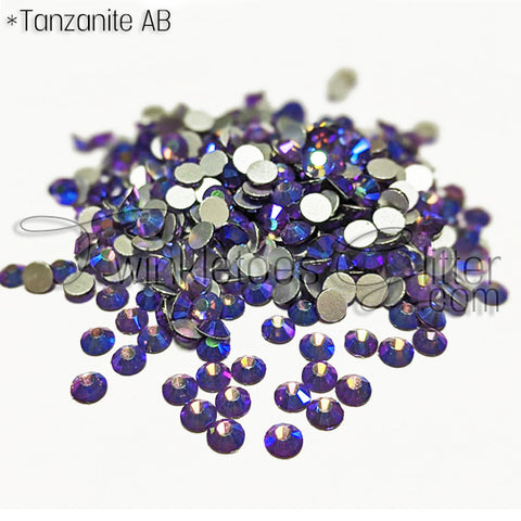 Flatback Rhinestones ~ Tanzanite AB ~ 4 Sizes