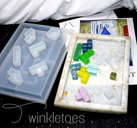 Tetris Game Silicone Mold Set