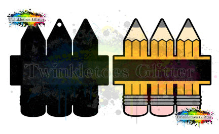 Triple Pencil Acrylic Blanks ~ All Sizes ~ w/Hole