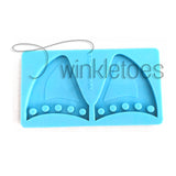 Unicorn Ears w/Holes for Lacing Silicone Mold