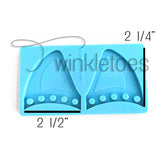 Unicorn Ears w/Holes for Lacing Silicone Mold