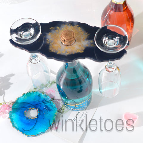 Wine Butler Geode Silicone Mold